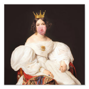 Royal Burst pink bubble gum Diva Photo Print