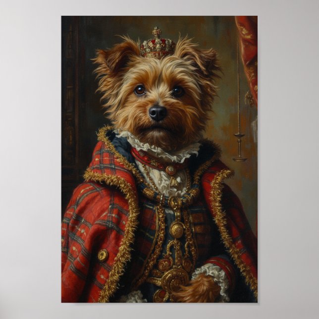 Royal Cairn Terrier Portrait Poster (Front)