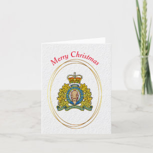 Royal Canadian Mounted Police Logo Christmas Card