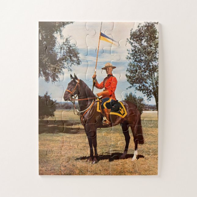 Royal Canadian mounted policeman Jigsaw Puzzle (Vertical)
