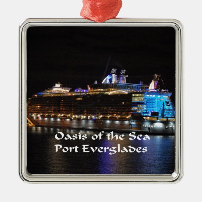 Royal Caribbean Oasis of the Seas Metal Ornament (Front)