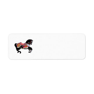 Royal Carousel Horse Return Address Label