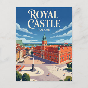 Royal Castle, Warsaw Poland Postcard