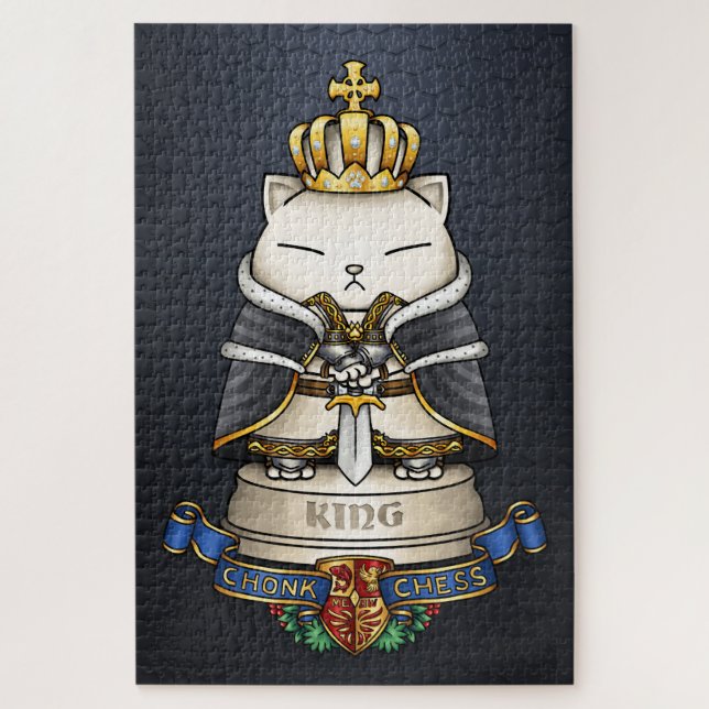 Royal Cat Chess King Piece  Jigsaw Puzzle (Vertical)
