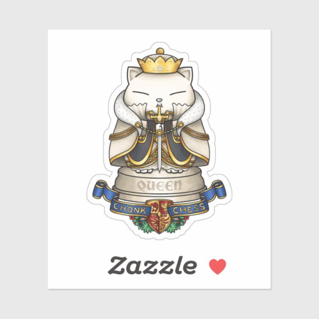 Royal Cat Chess Queen Piece  (Sheet)