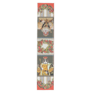 Royal Cat Christmas Table Runner 90x16