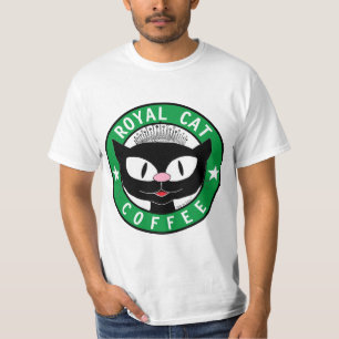 ROYAL CAT COFFEE Black Cat Coffee Logo T-Shirt