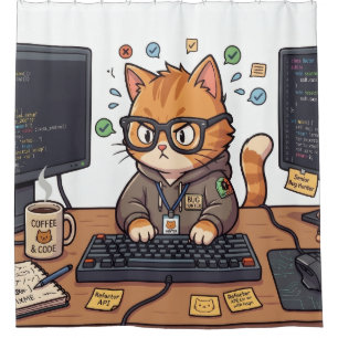 Royal Cat Shower Curtain