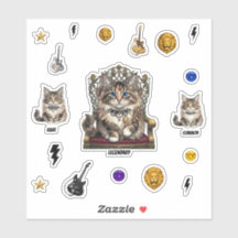 Royal  Cat Stickers-Common,Rare,Legendary,Sheet
