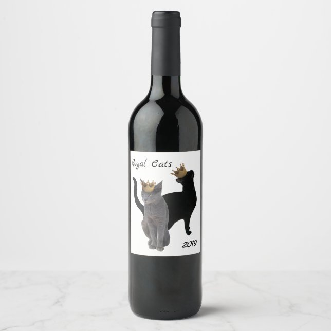 Royal Cats Wine Labels (Front)