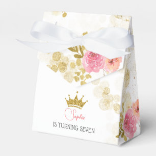 Royal celebration pink princess birthday favour box