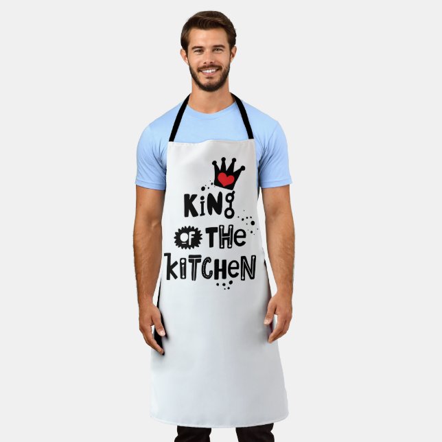 Royal Chef Apron: King of the Kitchen Apron (Worn)