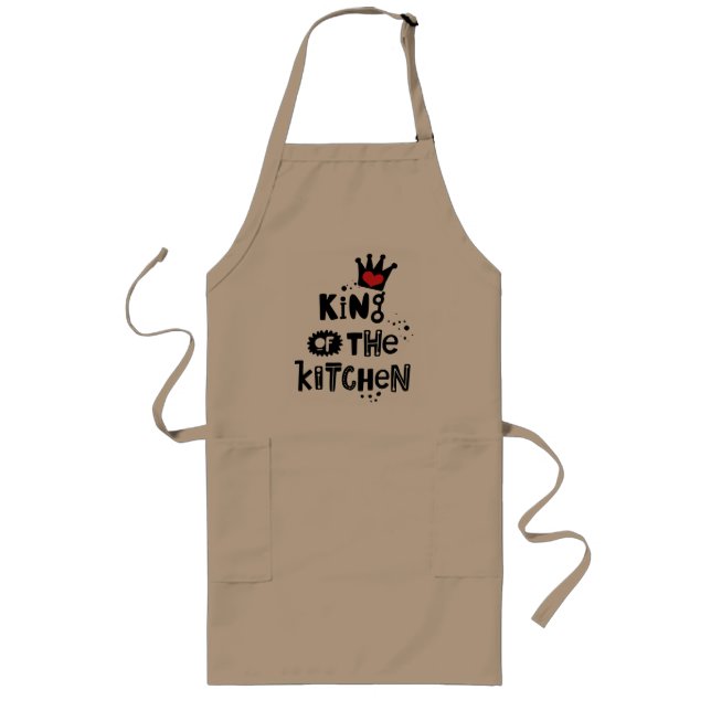 Royal Chef Apron: King of the Kitchen Long Apron (Front)