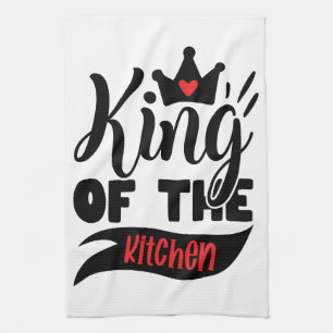Royal Chef Apron: King of the Kitchen Tea Towel
