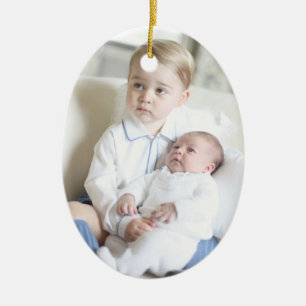 Royal Children - George & Charlotte Ceramic Tree Decoration