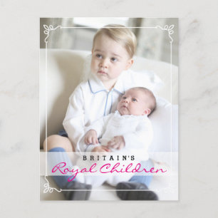 Royal Children - George & Charlotte Postcard