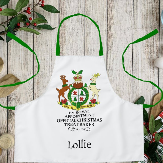 Royal Christmas Treat Baker Custom Kids Apron (Creator Uploaded)