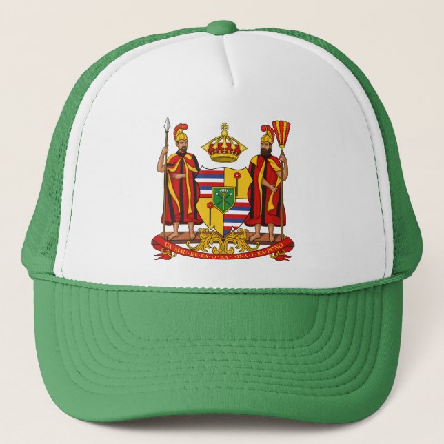 Royal Coat of Arms of the Kingdom of Hawaii Trucker Hat (Front)