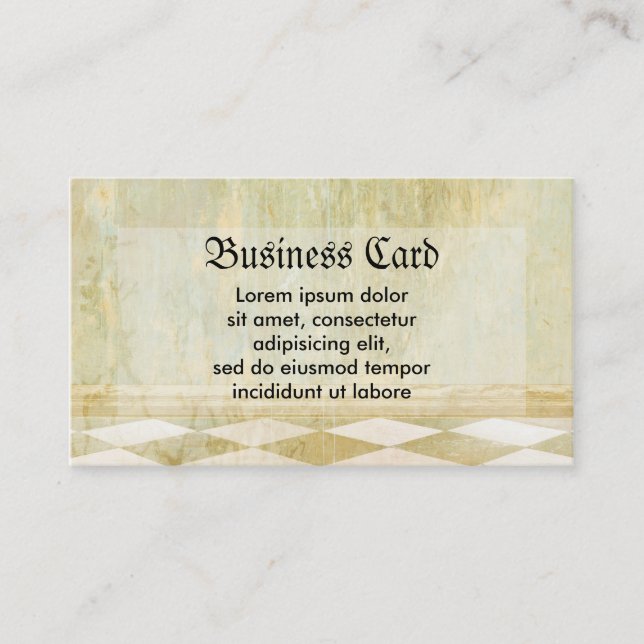 Royal Coordinates Plain Business Card (Front)