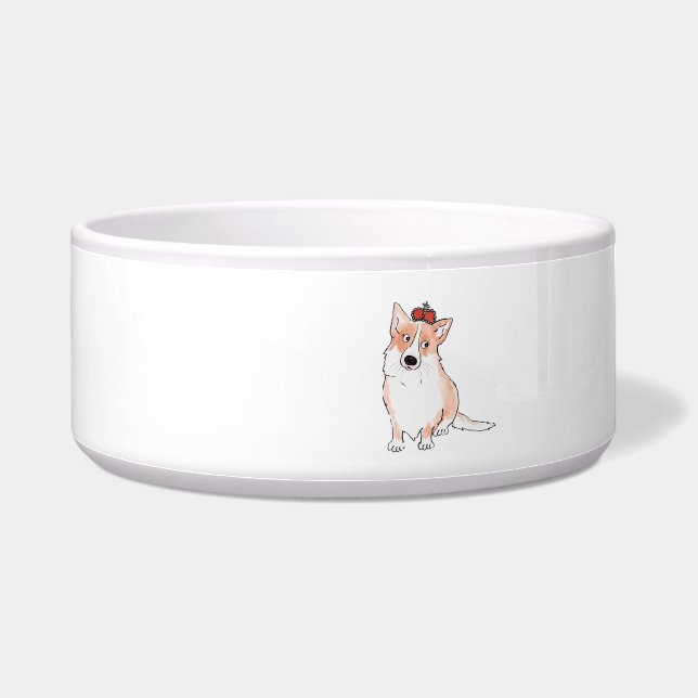 Royal corgi ceramic pet bowl (Right)