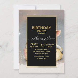 Royal Cow Dreaming on Cheese Throne                Invitation