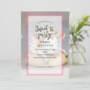 Royal Cow Dreaming on Cheese Throne                Invitation