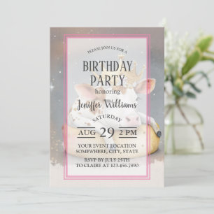 Royal Cow Dreaming on Cheese Throne                Invitation