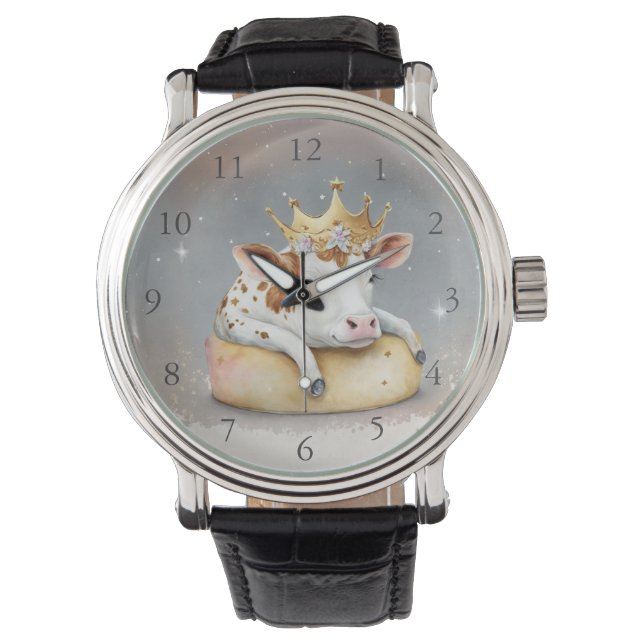 Royal Cow Dreaming on Cheese Throne                Watch (Front)
