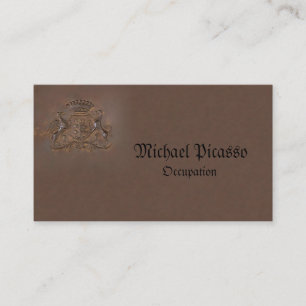 Royal Crest ~ Business Card Regal Bronze Logo