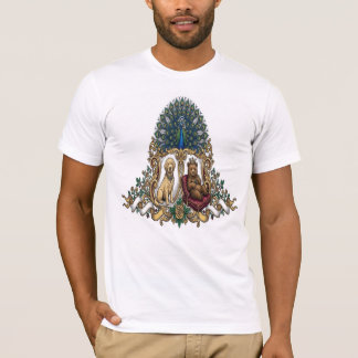 Royal Crest Peacock Bear Puppy T-Shirt