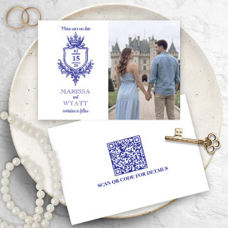 Royal Crest w/ Crown Mediaeval or Fantasy Save The Date