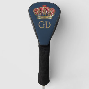Royal Cross Crown - Gold Blue Red Golf Head Cover
