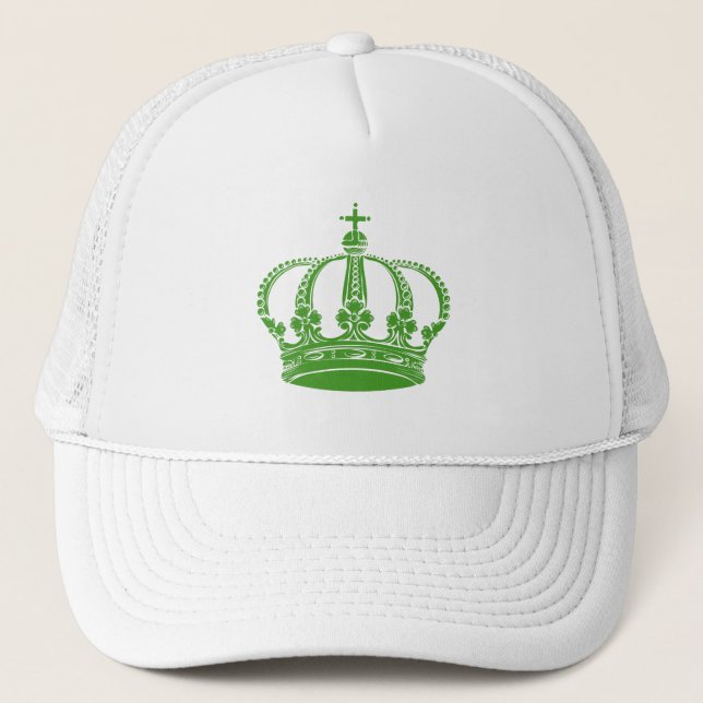 Royal Crown 02 - Avocado Green Trucker Hat (Front)