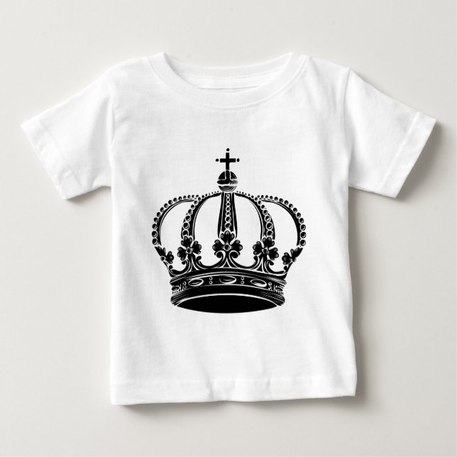 Royal Crown 02 - Black Baby T-Shirt (Front)
