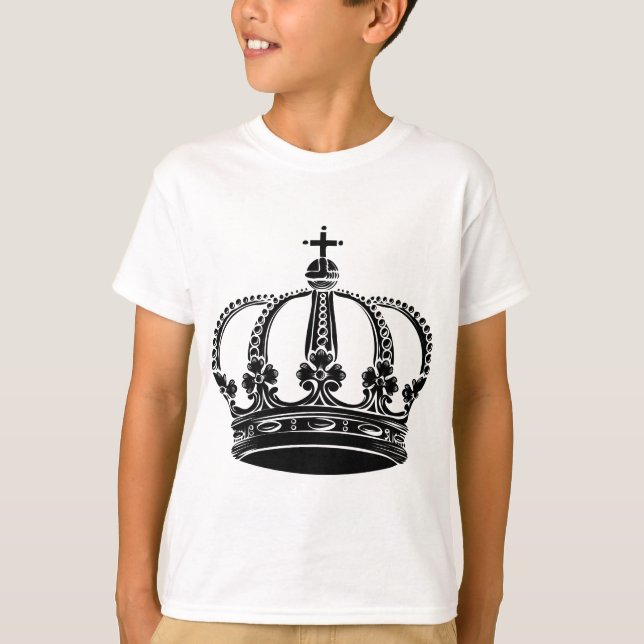 Royal Crown 02 - Black T-Shirt (Front)