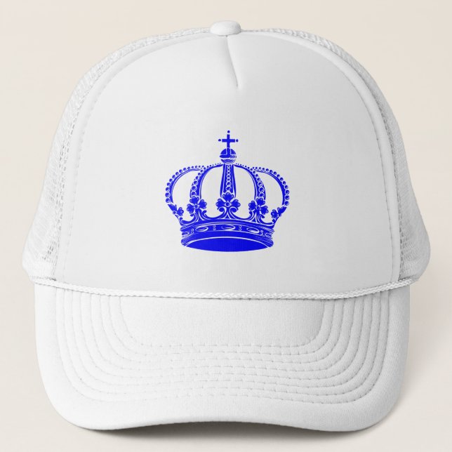 Royal Crown 02 - Blue Trucker Hat (Front)