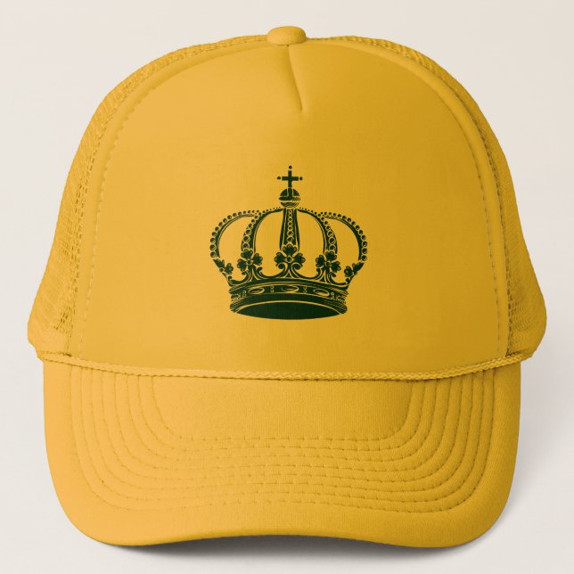 Royal Crown 02 - Dark Green Trucker Hat (Front)