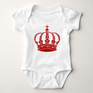 Royal Crown 02 - Ruby Red Baby Bodysuit