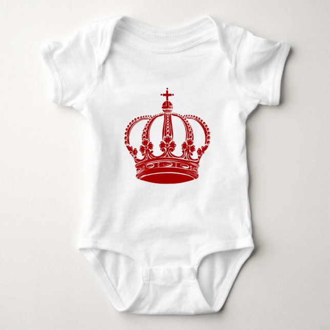 Royal Crown 02 - Ruby Red Baby Bodysuit (Front)