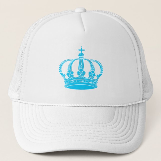 Royal Crown 02 - Sky Blue Trucker Hat (Front)