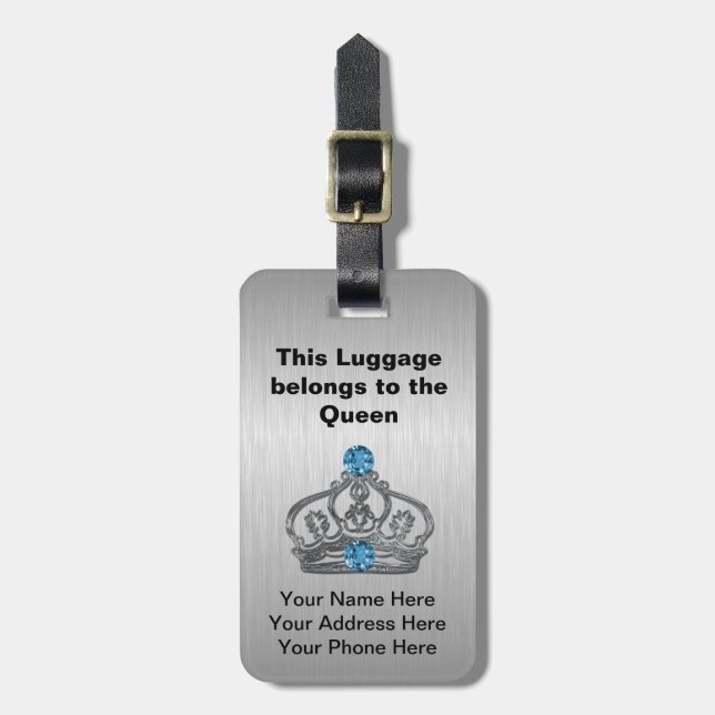 Royal Crown Bag Tags (Front Vertical)