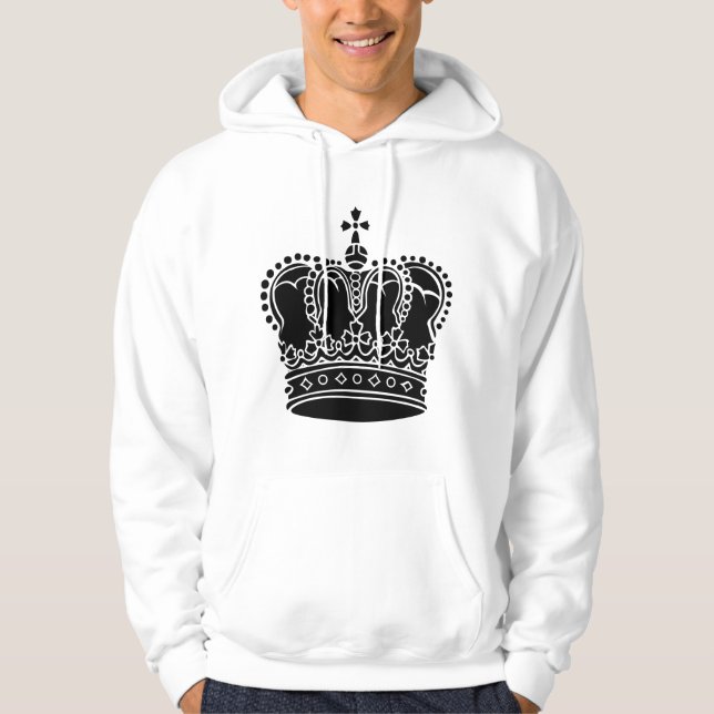 Royal Crown - Black Hoodie (Front)
