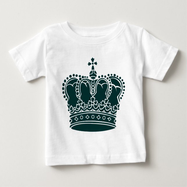 Royal Crown - Dark Green Baby T-Shirt (Front)