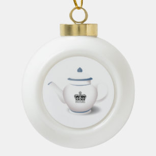 Royal Crown English Teapot Christmas Ornament