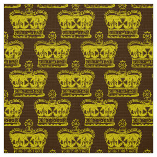 Royal Crown Graphic Fabric