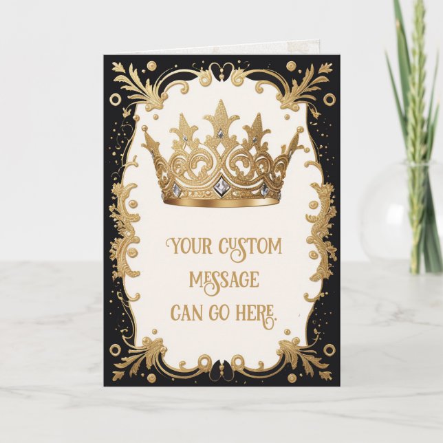 Royal Crown Greeting/Note Card (Front)