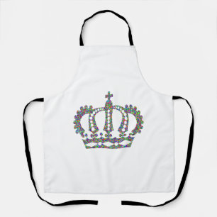 Royal Crown in patterns Apron