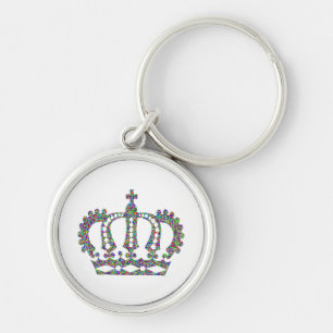Royal Crown in patterns  Key Ring