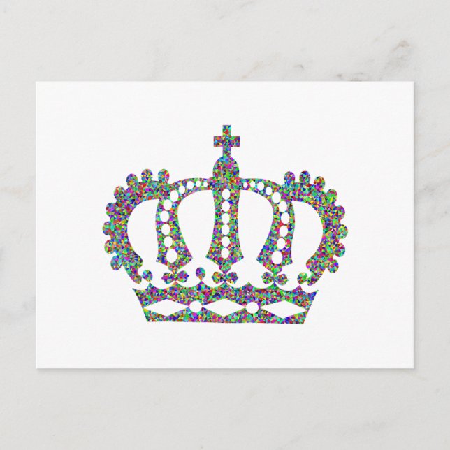 Royal Crown in patterns  Postcard (Front)