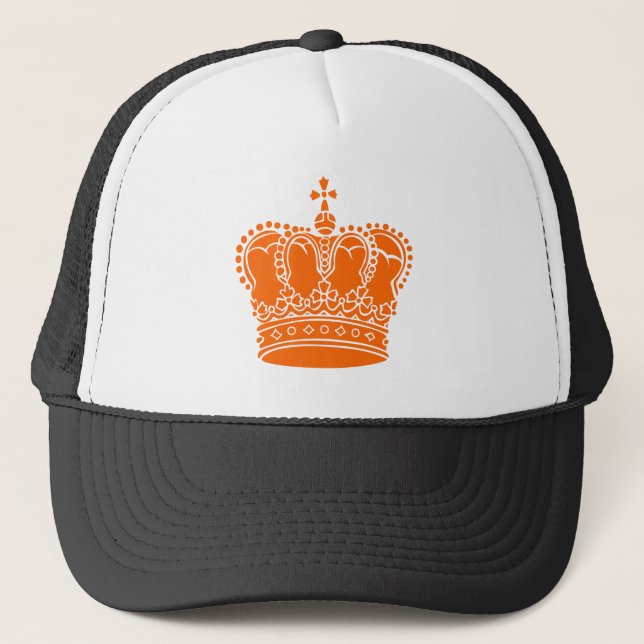 Royal Crown - Orange Trucker Hat (Front)